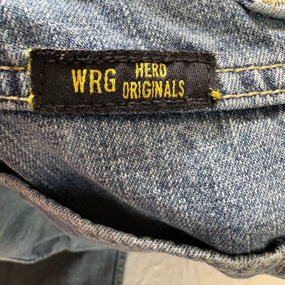 Wrangler WRG‎ Hero Originals Boys Jeans Blue Denim Carpenter Pants Size 12 Husky - Picture 6 of 9